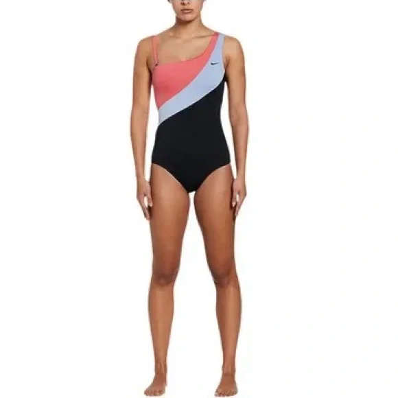 Nike Women's Asymmetrical One Piece Swimsuit 🆕 Size: S / L / XL - Picture 4 of 5